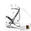 Equipe Charlotte Dujardin Rolled Leather Double Bridle with Reins BR58-Brown